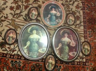 Lot of 8 Vintage Pepsi Cola Serving Trays