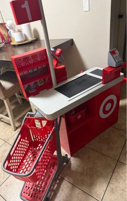 Target checkout with cart and basket