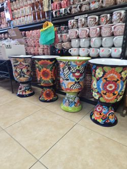 💥🪴large Talavera Planters 💥  $95 each. 12031 Firestone Blvd Norwalk CA 90650.