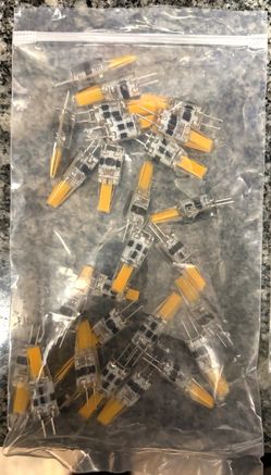 G4 LED Bulbs – 2 Bags, 12V Bi-Pin COB, 2W & 1W mix (New)