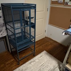 Bird Cage On Wheels 