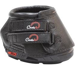 2 Cavallo Horse & Rider Simple Sole Hoof Boots, Size 3 Black Leather