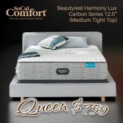 Beautyrest Harmony Lux Carbon Series 12.5” (Medium Tight Top)