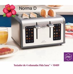 Tostador de 4 rebanadas nuevo en su caja 🌺 princess house 🌺