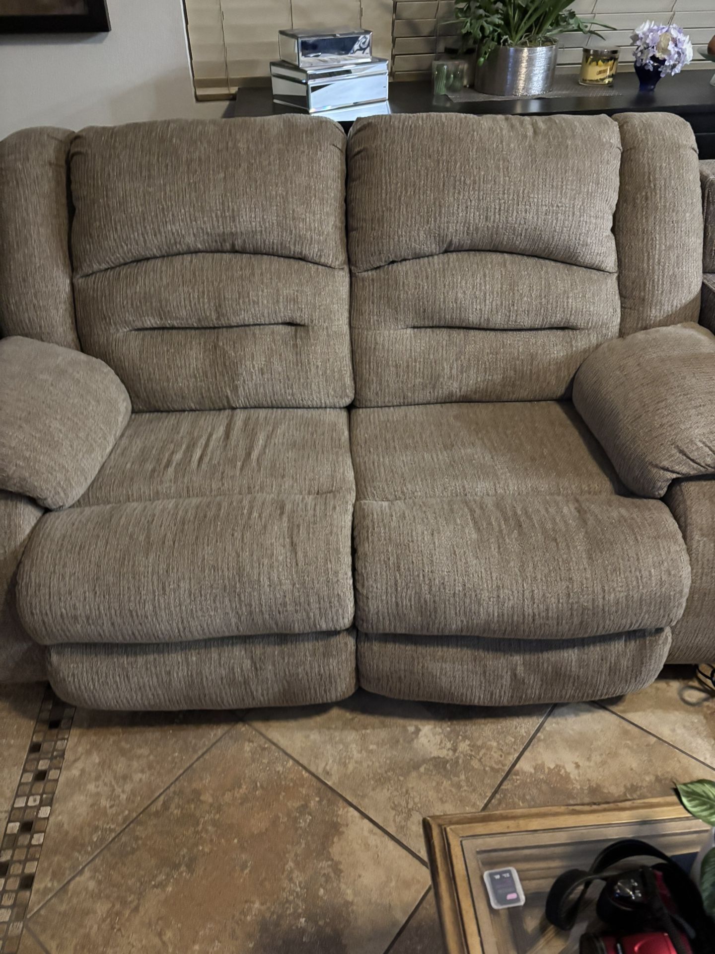 Beautiful Loveseat, Power Recliner, Double Seat, $400 Obo