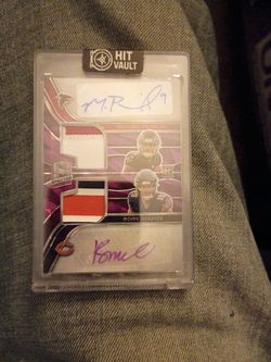 Cloth card hit bolt sealed to Ricky's in one cloth signature serial numbered 9 of 30