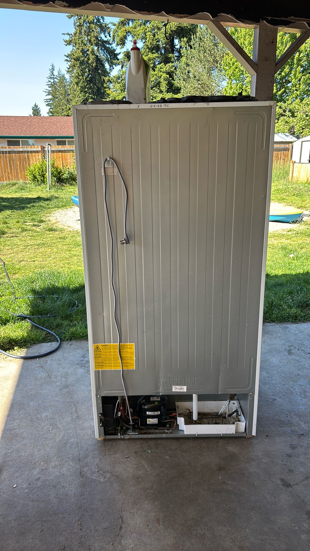 Freezer Need Gone By 5/29