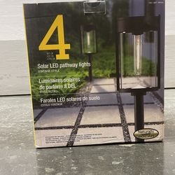 4 Solar pathway Light Vintage Style