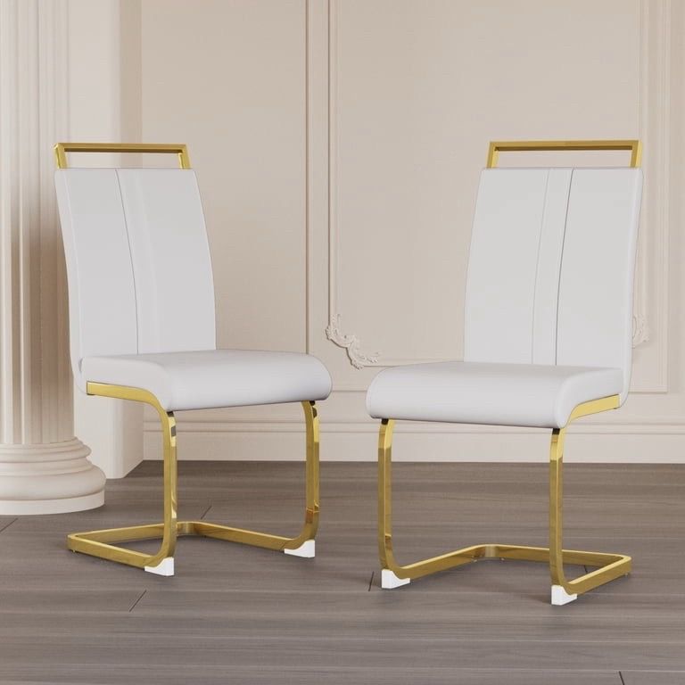 Set of 2 modern dining chairs