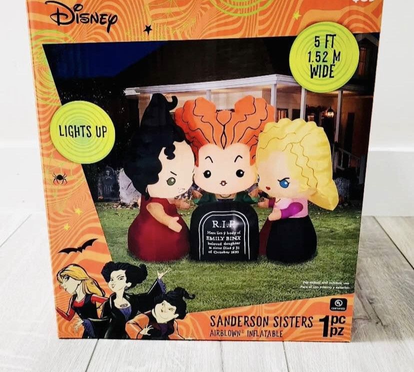 Disney Hocus Pocus Sanderson Sisterss 5ft Airblown