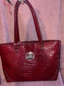 Red/Burgundy Tote Bag/Purse