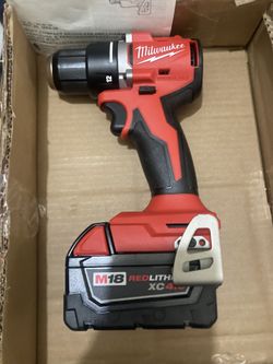 M18 Milwaukee Drill 1/2 Inch And Battery 4ah