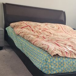 Alessi European Bed Frame + Tempur Mattress – Good Condition