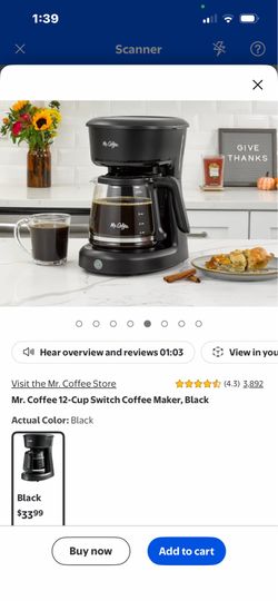 Mr. Coffee, 12 cup , new