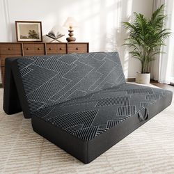 Foldable memory foam mattress