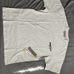 Essentials Fear Of God light oatmeal shirt