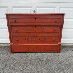 Antique Solid Wood Chest Dresser