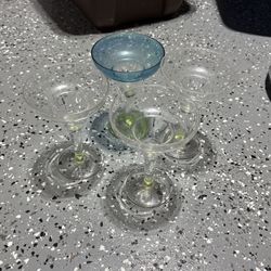 4 Plastic Margarita Glasses- Kitchen- Free
