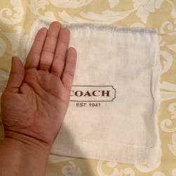 Coach Dust Bag For Belts Or Small Scarf