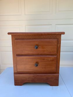 Wood nightstand