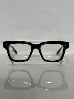 Valentino Essential 1 VLX-121A-51 Black Gold Bold Acetate Square Eyeglasses 