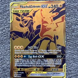 Pikachu & Zekrom GX Pokemon Promo Tag Team Card