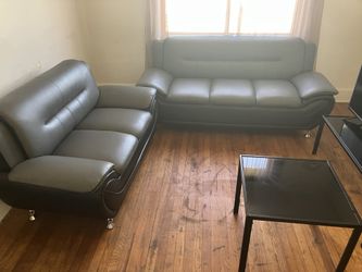 Black/Grey contemporary Sofa Set