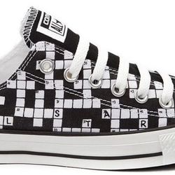 Vintage Converse Chuck Taylor Low-Top Crossword Puzzle Sneaker 