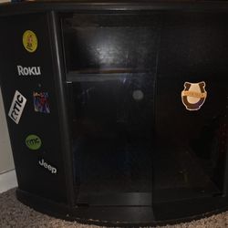Tv Stand With Glass Doors