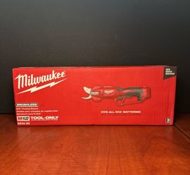 Milwaukee 2534-20 M12 12V Cordless Brushless Pruner Shears - Red (6432) New