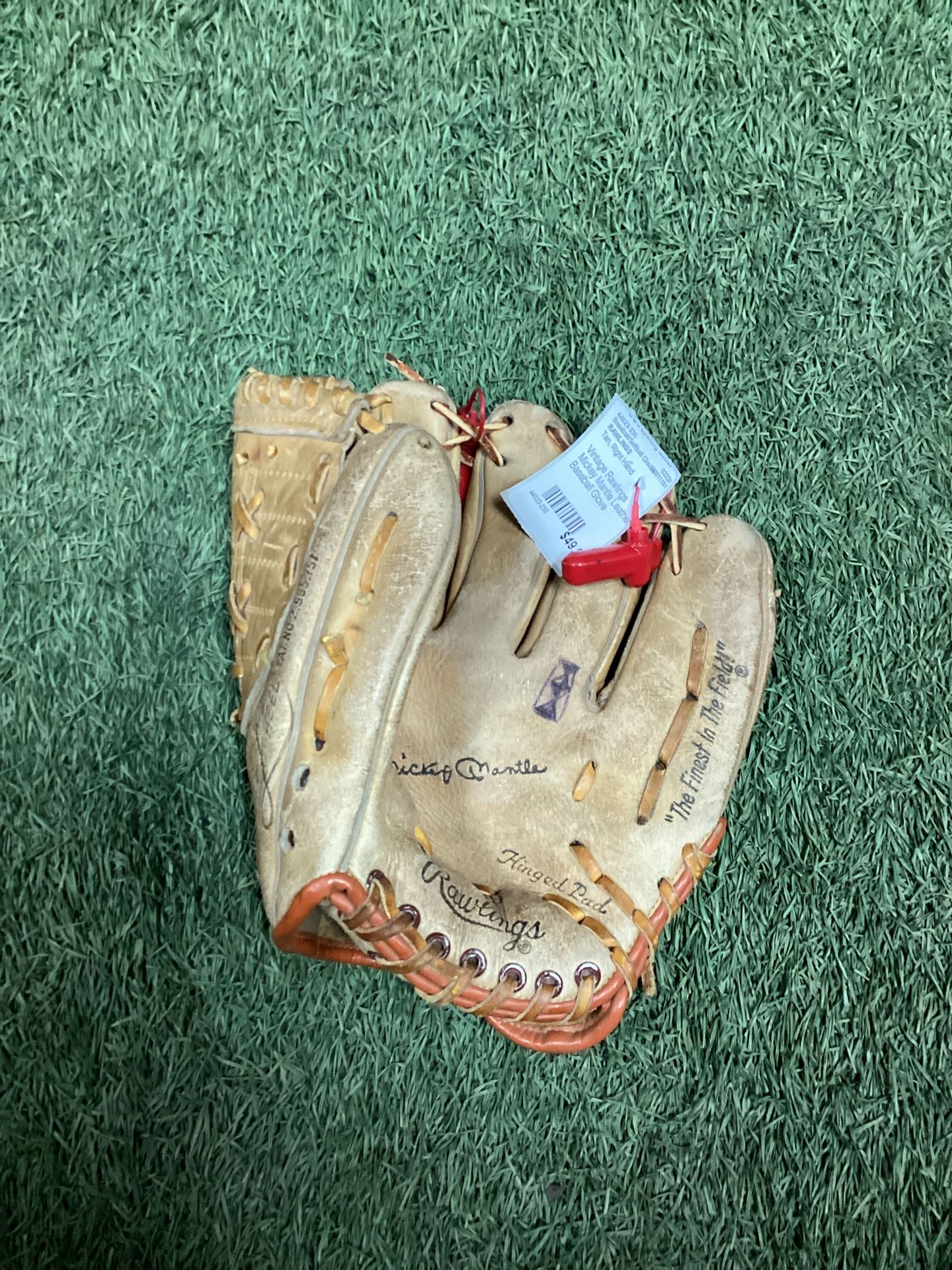 Vintage Rawlings Mickey Mantle Leather Baseball Glove (Read Description)