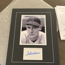 Ted Williams Autograph  With Certificate