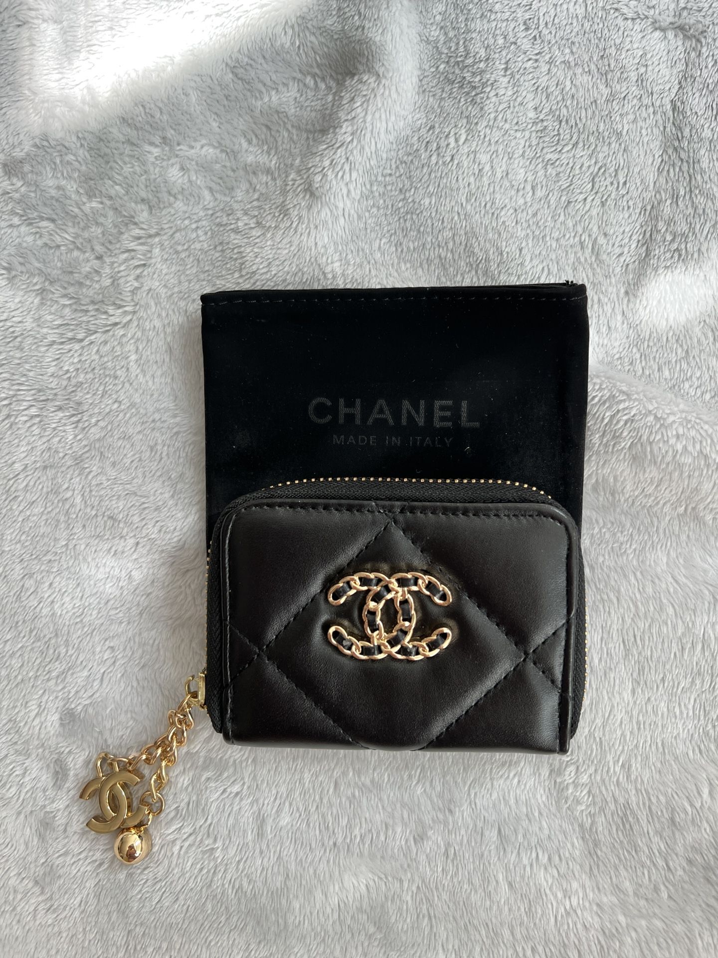 Chanel Black Caviar Leather Gold Hardware Phone Case Crossbody Shoulder Bag  at 1stDibs