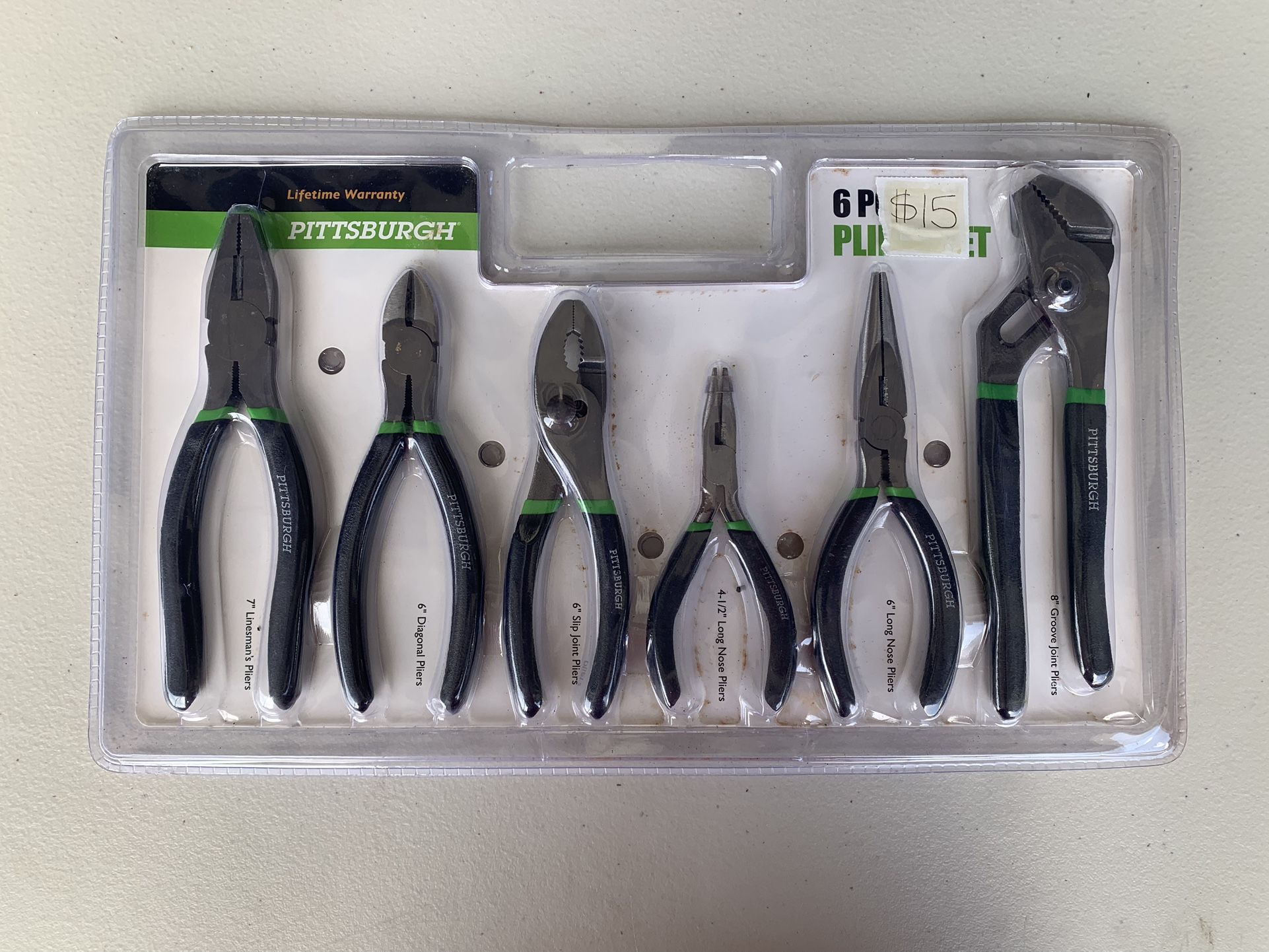 Pittsburgh tools pliers set $15