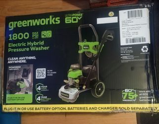 Greenworks 1800 Electric Hybrid Pressure Washer