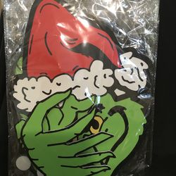 The Grinch Christmas Fence Peeler / Christmas tree topper 4pc