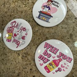 Custom Valentine’s Pins/ Buttons/ Magnets $5/each