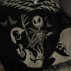 Jack The Skeleton Hoodie Poncho 
