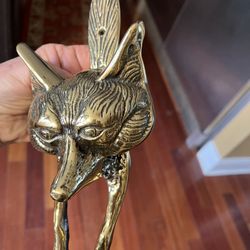 FOX HEAD DOOR KNOCKER