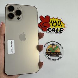 IPHONE  13 PRO MAX  128GB UNLOCKED NEW BATTERY