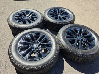 20" ford f150 black factory wheels and tires