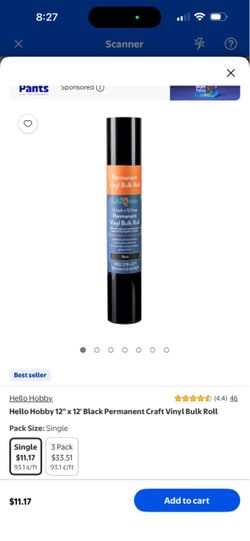 Black vinyl roll