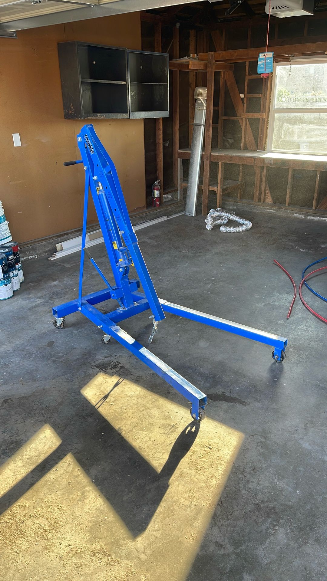 2 TON Engine Lift Hoist Power Torque Great Shape!