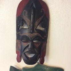 African Hand Carved Mask