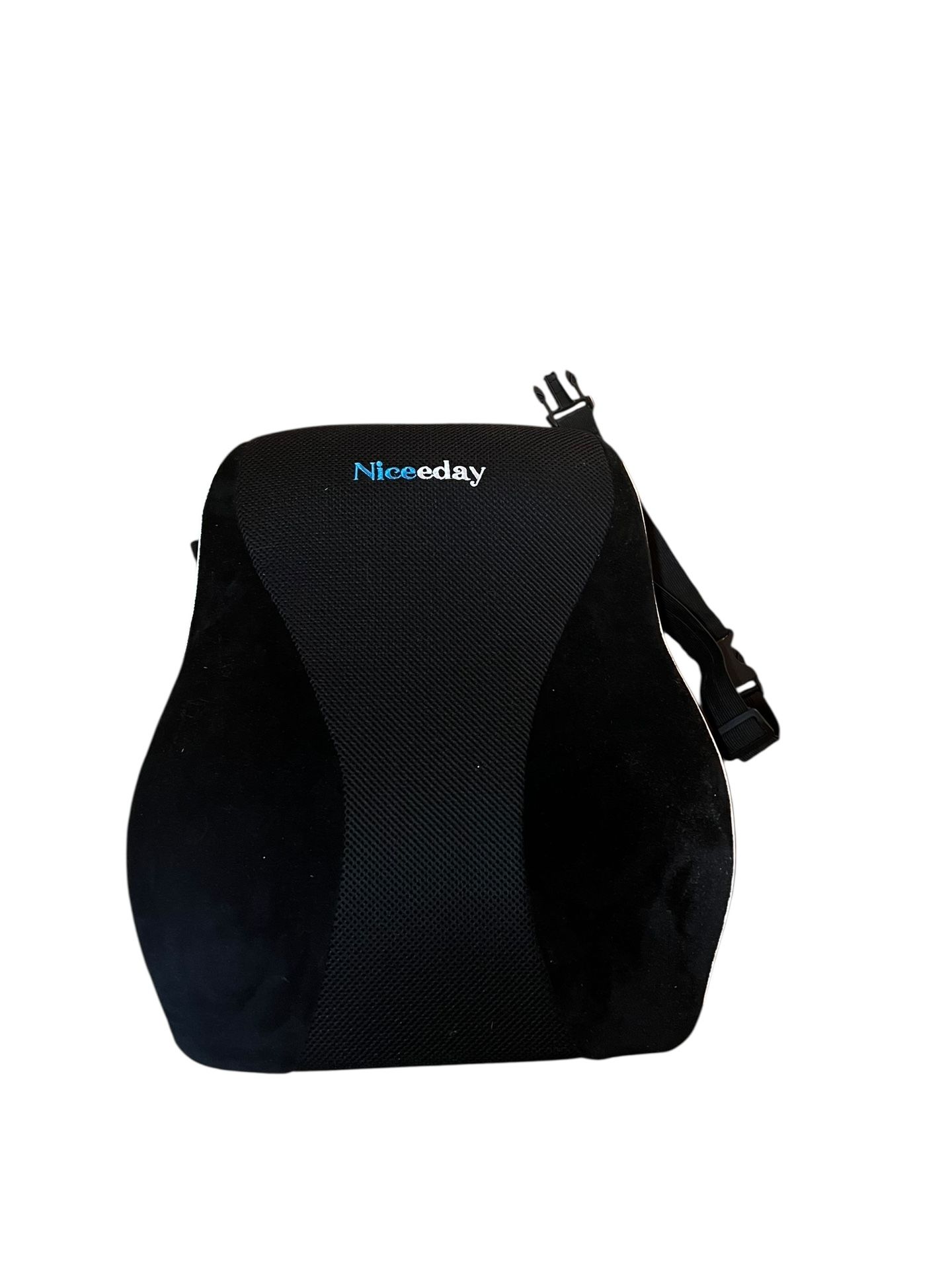 Niceeday Lumbar Support Pillow β Memory Foam, Ergonomic, Black, Brand New