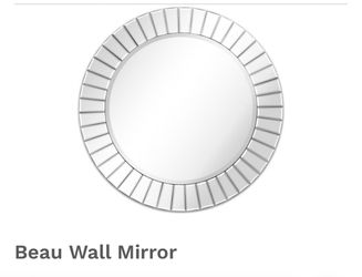 Modern Round Wall Mirror – Beau Mirror – Elegant Decorative Frame