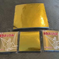 Brand New Origami Papers - Gold - 4 packs for $5 