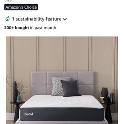 Full Size Mattress + Topper + Bed Frame 
