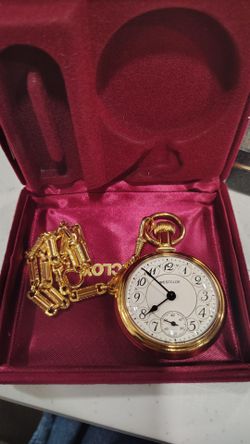 Vintage chain watch, with original vintage box