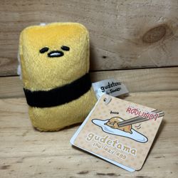 Sanrio Mini Gudetama Tamago Sushi Plush 2.5” #scrappy